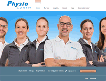 Tablet Screenshot of physio-center.ch